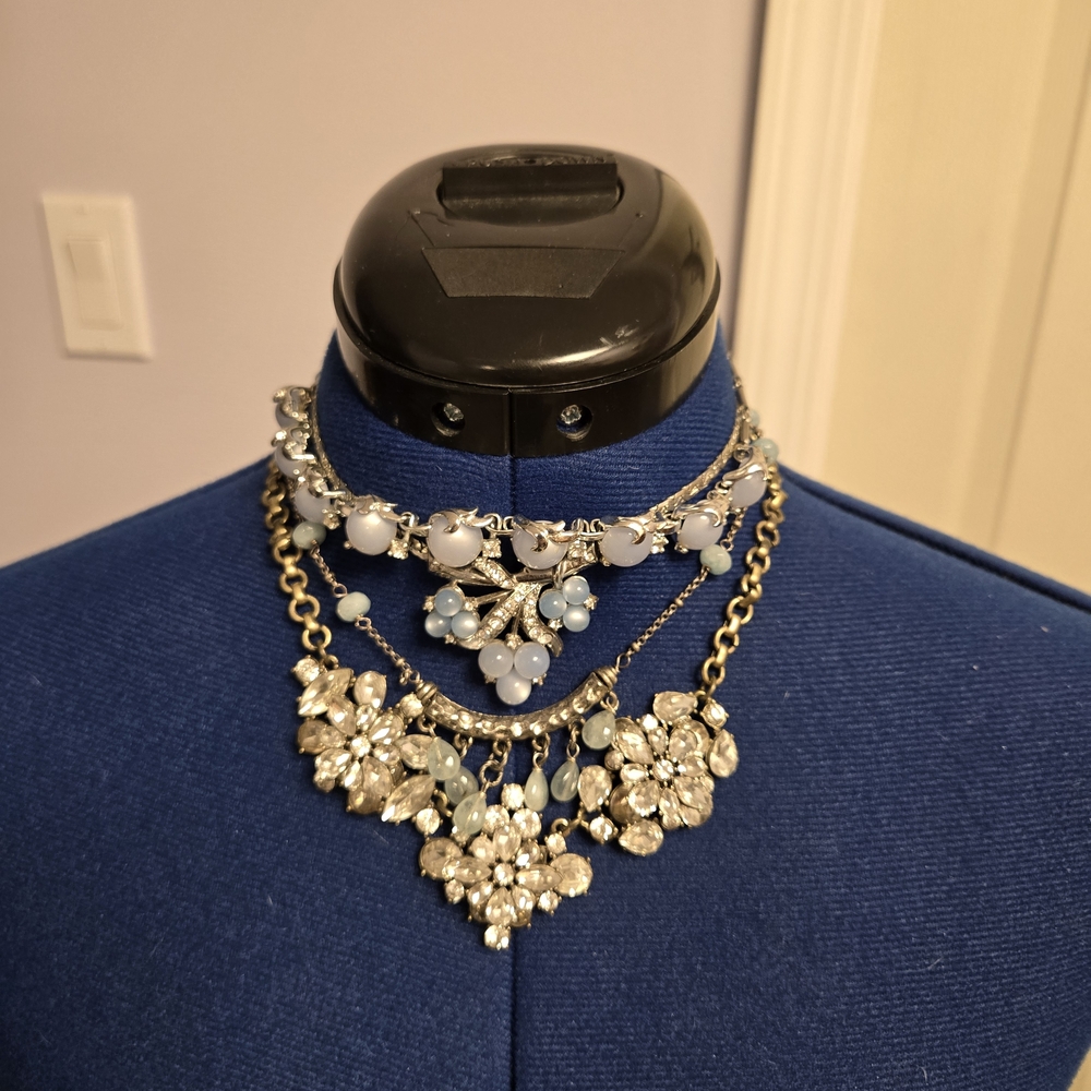 Icy Bling Short Necklace Bundle, 4 Necklaces